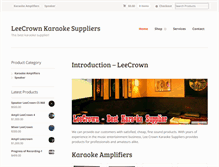 Tablet Screenshot of leecrown.com